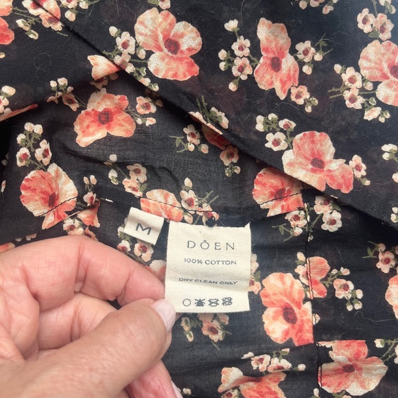 Doen Floral Black Poet Dress - Picture 9 of 10